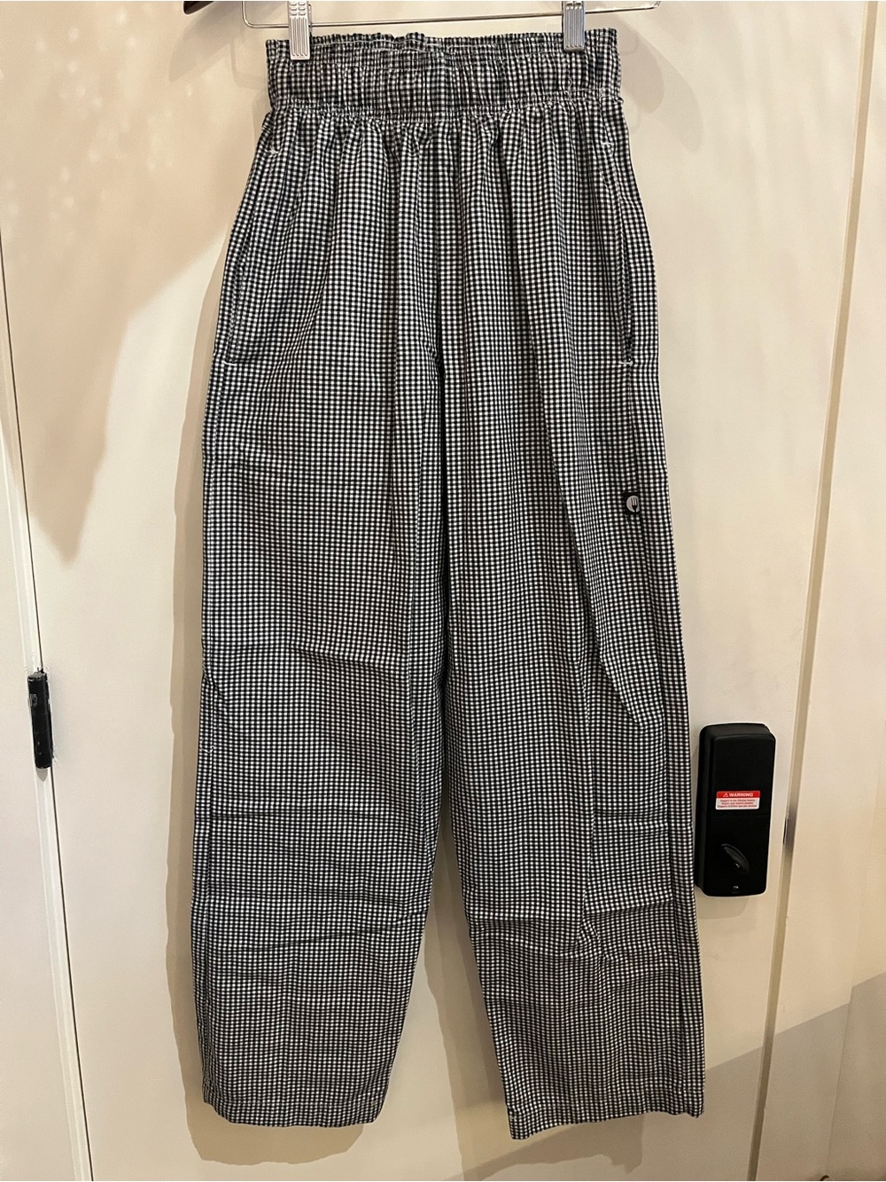 Black & White Gingham Chef’s Pants